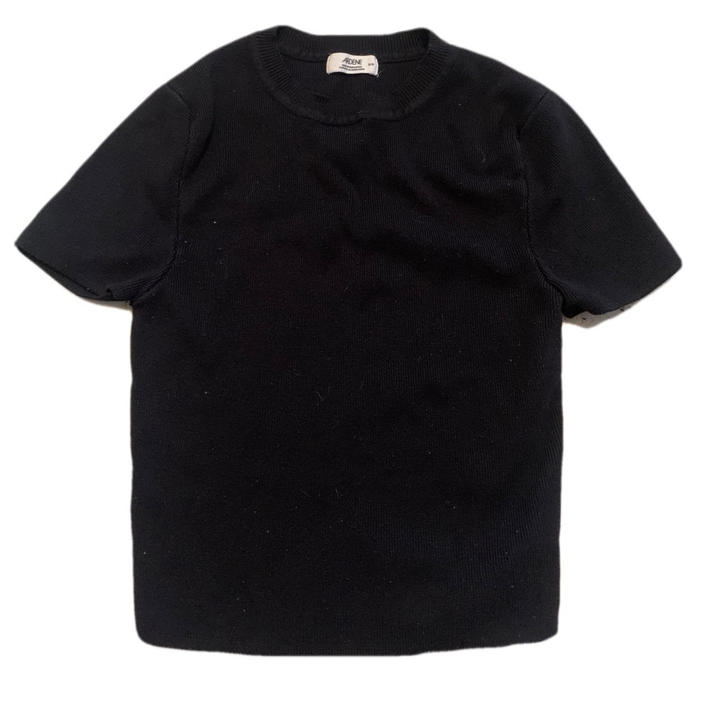 💜 Ardene Black Short Sleeve Crewneck T-shirt - Size S/P